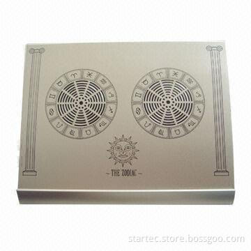 Laptop Fan, Notebook Cooling Pad, Made of Aluminum Alloy